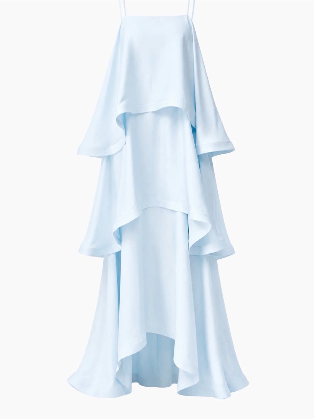 Elliatt Tilly Tiered Maxi Dress in Blue
